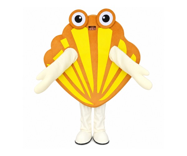 Beautiful Beach Shell Cartoon Mascot Costume Beautiful Beach Shell Cartoon Mascot Costume