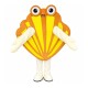 Beautiful Beach Shell Cartoon Mascot Costume Beautiful Beach Shell Cartoon Mascot Costume