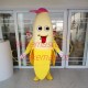 Peeled Banana With Peaked Cap Mascot Costume Peeled Banana With Peaked Cap Mascot Costume