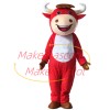 The Exuberant Cattle Cartoon Mascot Costume