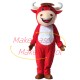 The Exuberant Cattle Cartoon Mascot Costume The Exuberant Cattle Cartoon Mascot Costume