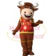 The Exuberant Cattle Cartoon Mascot Costume The Exuberant Cattle Cartoon Mascot Costume