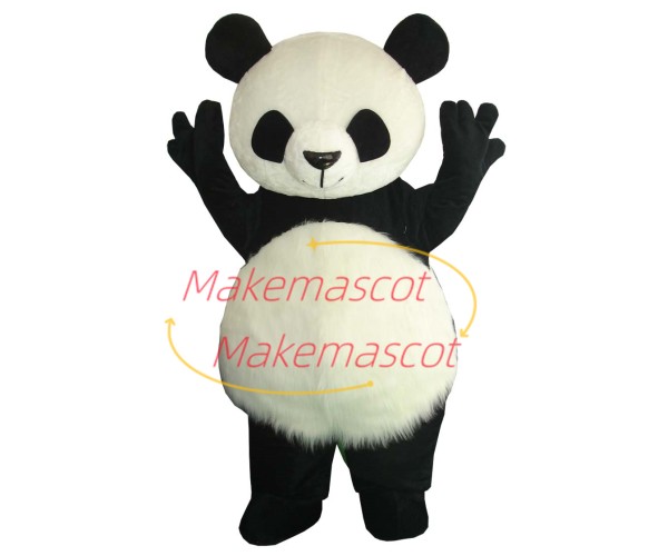 Soft Plush the Cheerful Panda Mascot Adult Costume Soft Plush the Cheerful Panda Mascot Adult Costume