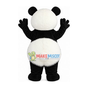 Soft Plush the Cheerful Panda Mascot Adult Costume Soft Plush the Cheerful Panda Mascot Adult Costume