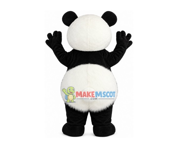 Soft Plush the Cheerful Panda Mascot Adult Costume Soft Plush the Cheerful Panda Mascot Adult Costume
