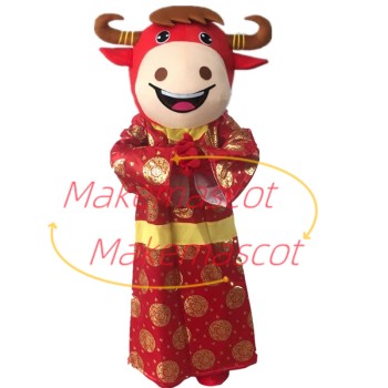 Auspicious Cattle Mascot Costume For New Year Party Auspicious Cattle Mascot Costume For New Year Party