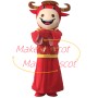 Blessed Cattle In The Colorful Vest Mascot Costume