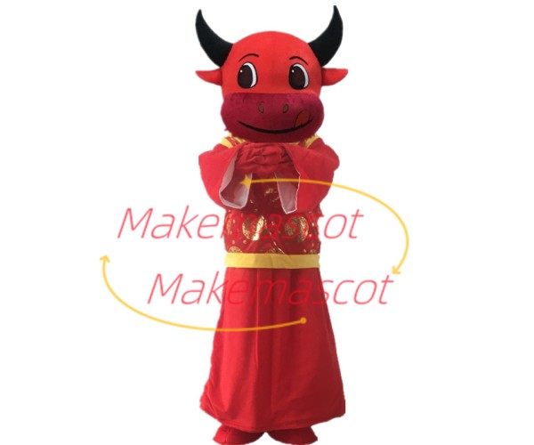 Wealth Cattle of Celebration Mascot Costume Wealth Cattle of Celebration Mascot Costume