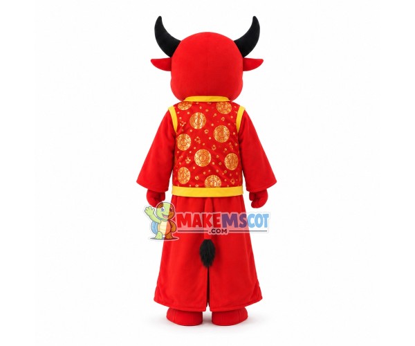 Wealth Cattle of Celebration Mascot Costume Wealth Cattle of Celebration Mascot Costume