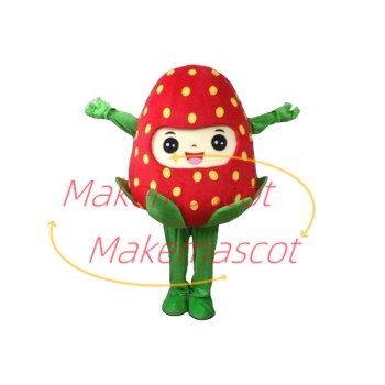Splendid Cartoon Strawberry Sister Mascot Costume