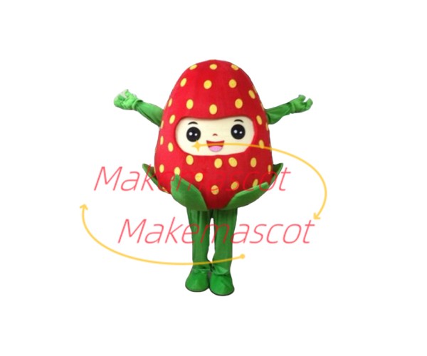 Splendid Cartoon Strawberry Sister Mascot Costume