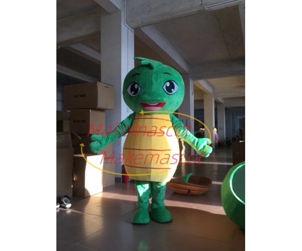 Shiny Eyes Dragon Baby Cartoon Mascot Costume Shiny Eyes Dragon Baby Cartoon Mascot Costume