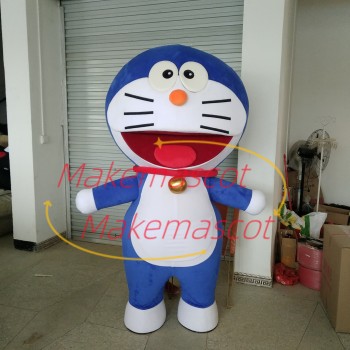 Cartoon Robot Cat Doraemon Mascot Costume Cartoon Robot Cat Doraemon Mascot Costume