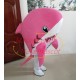The Pink Fat Head Shark Mascot Costume The Pink Fat Head Shark Mascot Costume