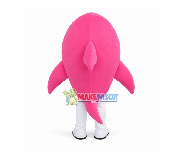 The Pink Fat Head Shark Mascot Costume The Pink Fat Head Shark Mascot Costume