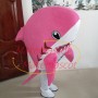The Pink Fat Head Shark Mascot Costume