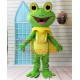The Leader Frog With Cloak Mascot Costume The Leader Frog With Cloak Mascot Costume