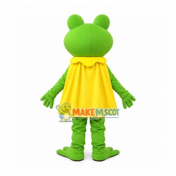 The Leader Frog With Cloak Mascot Costume