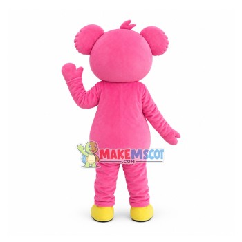 Customized Lively Pink Koala Mascot Costume Customized Lively Pink Koala Mascot Costume