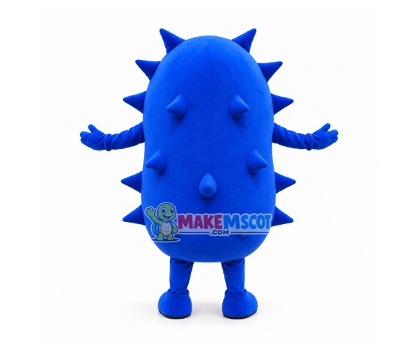 Cartoon Bacteria With Raised Surface Mascot Costume