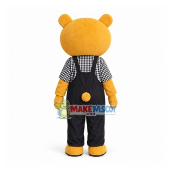 Rilakkuma In The Plaid Shirt Cartoon Mascot Costume Rilakkuma In The Plaid Shirt Cartoon Mascot Costume