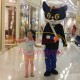 Black Cat Sheriff Mascot Childhood Cartoon Costume Black Cat Sheriff Mascot Childhood Cartoon Costume