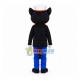 Black Cat Sheriff Mascot Childhood Cartoon Costume Black Cat Sheriff Mascot Childhood Cartoon Costume