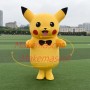 Likable Pikachu Mascot Costume Wearing Tie