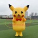 Likable Pikachu Mascot Costume Wearing Tie Likable Pikachu Mascot Costume Wearing Tie