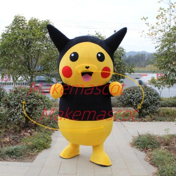 Convivial Pikachu Mascot Costume With Headband