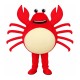 Cartoon Live Crab Brandishing Tongs Mascot Costume Cartoon Live Crab Brandishing Tongs Mascot Costume