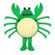 Cartoon Live Crab Brandishing Tongs Mascot Costume Cartoon Live Crab Brandishing Tongs Mascot Costume