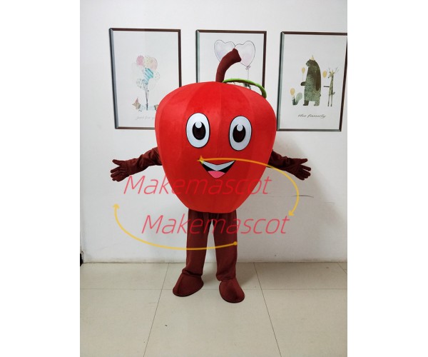 Red Apple of The Exhibition Mascot Costume Red Apple of The Exhibition Mascot Costume
