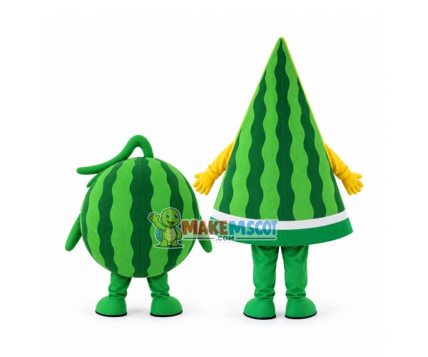 Piece of Yellow Watermelon Cartoon Mascot Costume