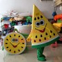 Piece of Yellow Watermelon Cartoon Mascot Costume