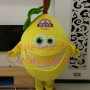 Customized Cartoon Smiley Lemon Mascot Costume