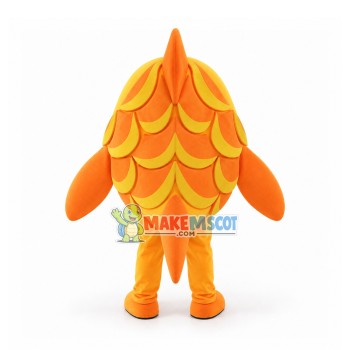 Swimming Golden Carp Mascot Costume Swimming Golden Carp Mascot Costume