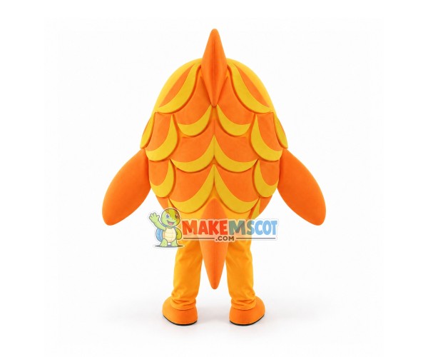 Swimming Golden Carp Mascot Costume Swimming Golden Carp Mascot Costume