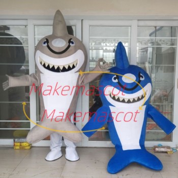 Adult Style Ferocious Shark Mascot Costume Adult Style Ferocious Shark Mascot Costume