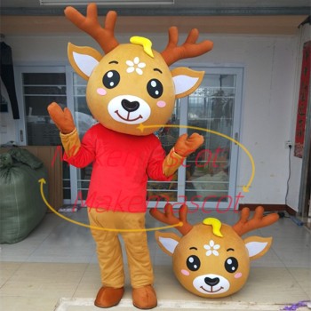 Vivid Beautiful Sika Deer Mascot Costume Vivid Beautiful Sika Deer Mascot Costume