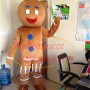 Gingerbread Man With Icing Mascot Costume