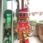 Christmas Gingerbread Man With Candy Mascot Costume