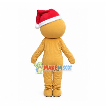 Christmas Soft Gingerbread Man Mascot Costume Christmas Soft Gingerbread Man Mascot Costume