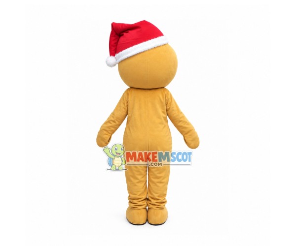 Christmas Soft Gingerbread Man Mascot Costume Christmas Soft Gingerbread Man Mascot Costume