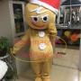 Christmas Soft Gingerbread Man Mascot Costume