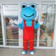 Bright Frog With Happy Smile Mascot Costume Bright Frog With Happy Smile Mascot Costume