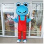 Bright Frog With Happy Smile Mascot Costume
