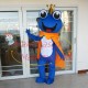 Cheerful Crown Frog Mascot Costume For Event Cheerful Crown Frog Mascot Costume For Event