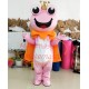 Cheerful Crown Frog Mascot Costume For Event Cheerful Crown Frog Mascot Costume For Event
