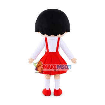 Optimistic Girl Chibi Maruko-chan Mascot Costume Optimistic Girl Chibi Maruko-chan Mascot Costume